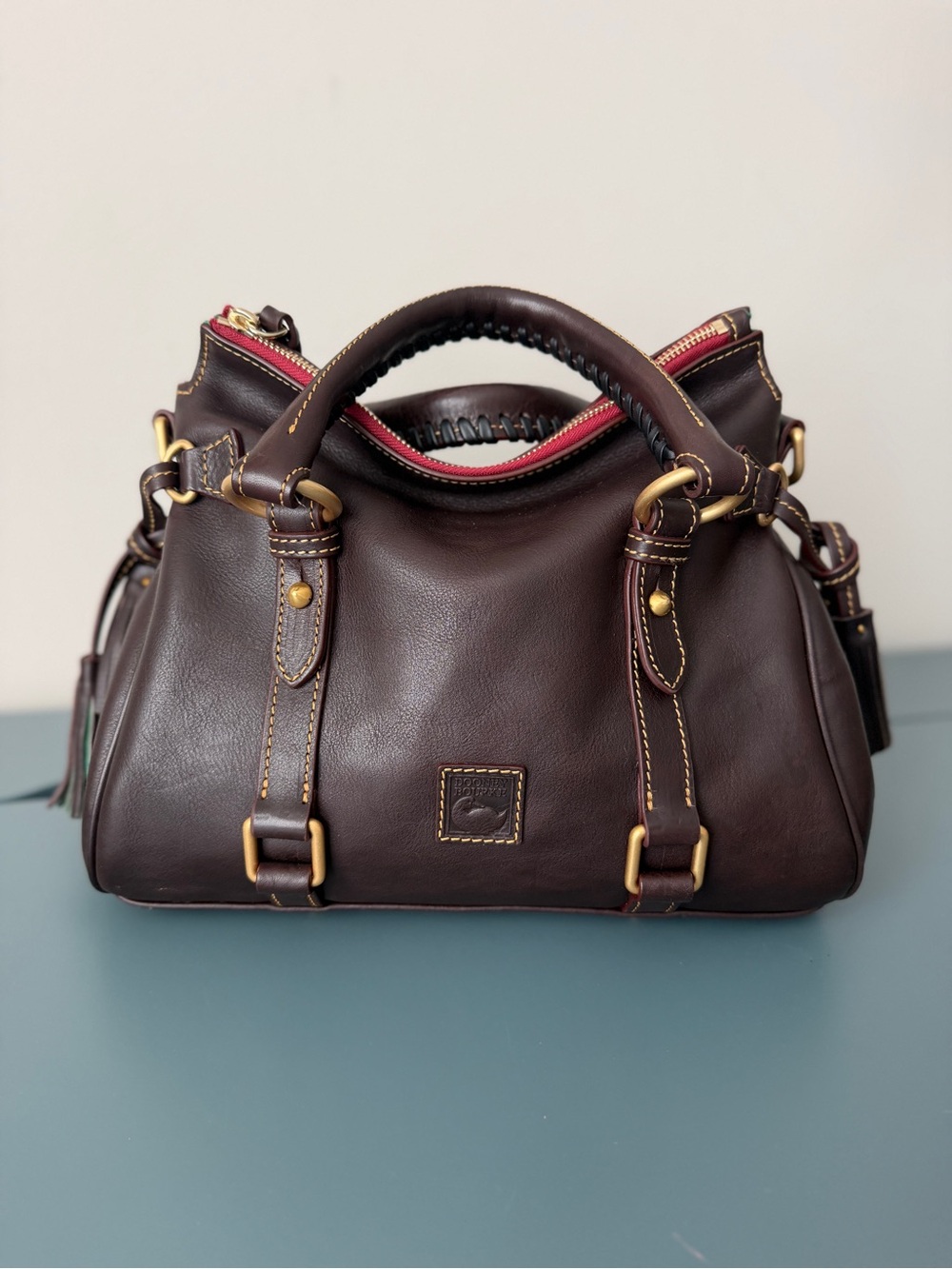 Dooney & Bourke Florentine Satchel in Brown Tmoro